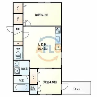 Grande Maison南巽【2階】の間取り