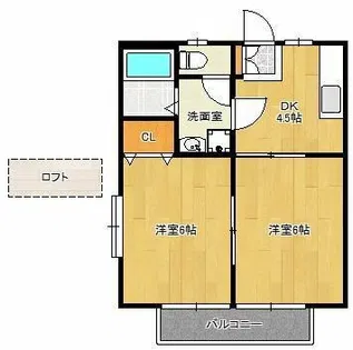 OldCountry【2階】の間取り