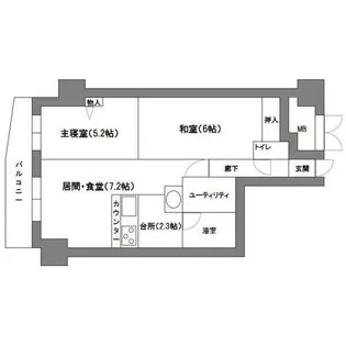 ガーデンハウス南円山Ⅲ【2階】の間取り