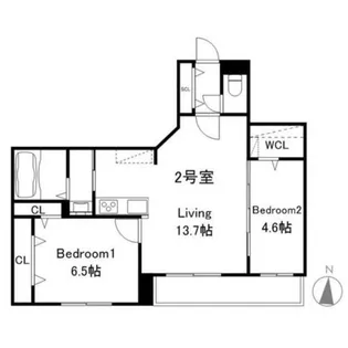 Augusta伏見【2階】の間取り