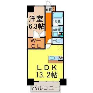 ムーランマグノリア【6階】の間取り