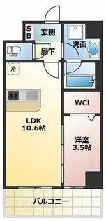 スプランディットⅨ【7階】の間取り