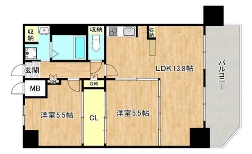 ハイラインⅢ【11階】の間取り