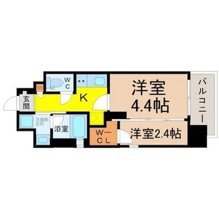 シーズンフラッツ矢場【7階】の間取り