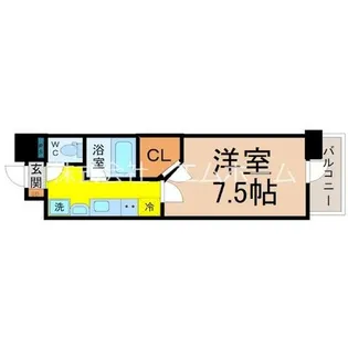 ベルファース川原通【11階】の間取り