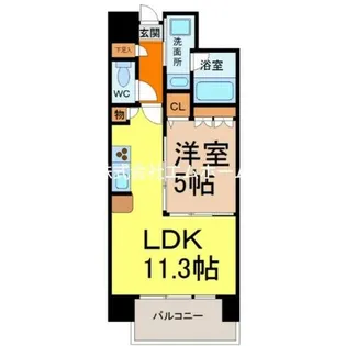 ANGELINA(アンジェリーナ)【3階】の間取り