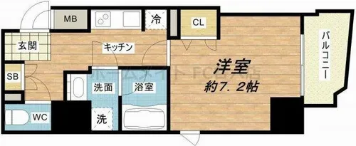 W-STYLE大阪天満宮【10階】の間取り