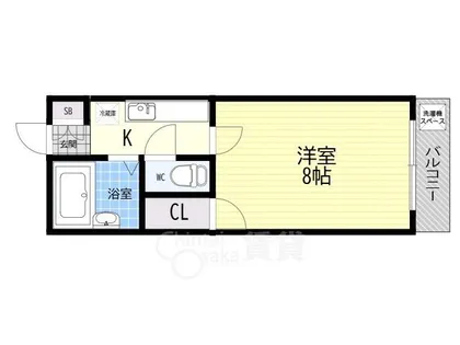 グリーンフィールド【4階】の間取り