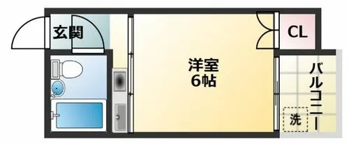 PALMIZIO平野西2【5階】の間取り