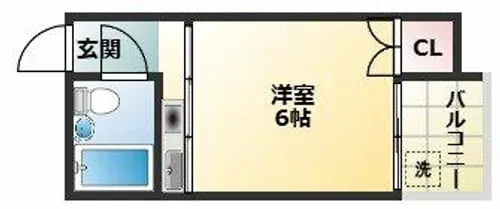 PALMIZIO平野西2【5階】の間取り