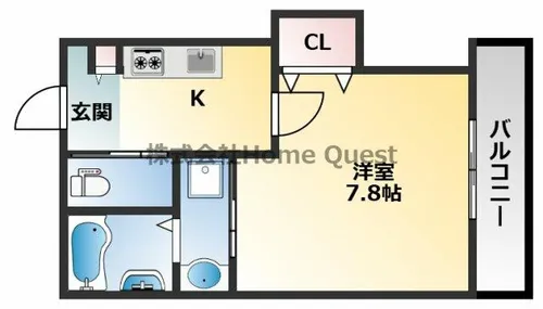 KTIレジデンス弥刀【3階】の間取り