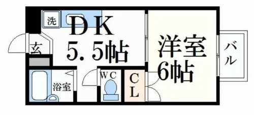 アプリコットK【1階】の間取り