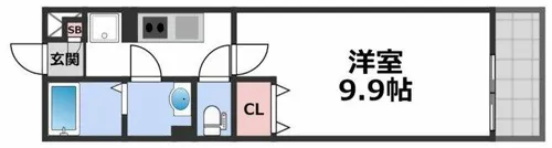 リブリ・布施【2階】の間取り