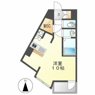 リエス東別院【805号室】の間取り