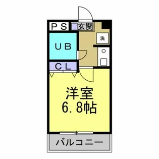 千代ヶ丘ビル【4B号室】の間取り