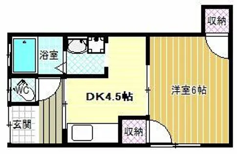 メビウス土師ノ里ハイツ【2階】の間取り