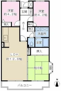 スペシア旭丘【3階】の間取り