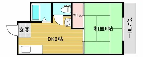 グランドール住吉【302号室】の間取り