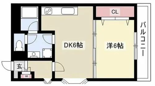 シャトー貴船【3階】の間取り