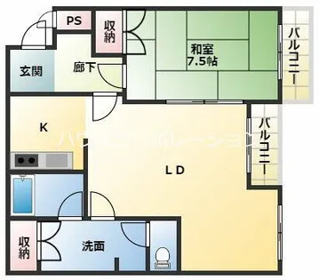 プレシードB棟【3階】の間取り