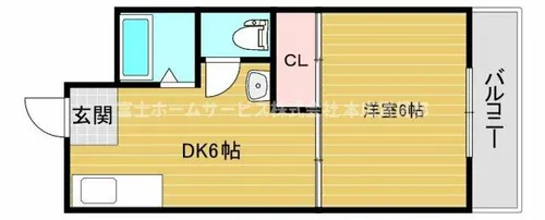 グランドール住吉【4階】の間取り