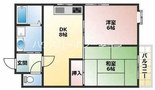 グレイスフル西川【2階】の間取り