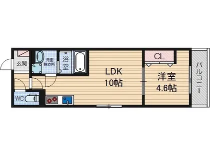 フォレ中穂積WEST【301号室】の間取り