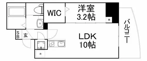 セレニテ堺筋本町プリエ【10階】の間取り
