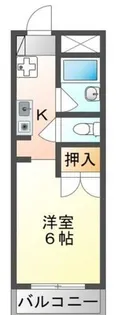 川島第17ビル【3階】の間取り