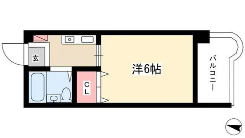 サンコートにしび【2B号室】の間取り