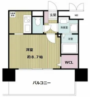 ドゥーエ森ノ宮【9階】の間取り