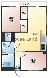 末吉ビル黒田【2階】の間取り