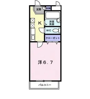 スクエア西賀茂【1階】の間取り