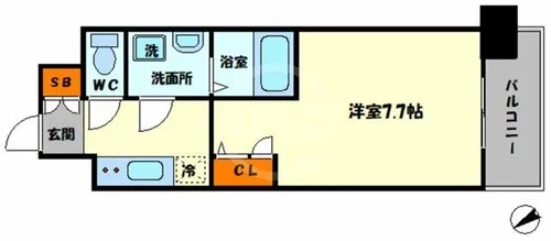 エスリード阿波座シティーウエスト【2階】の間取り