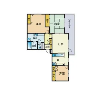 RAISON真駒内【1階】の間取り