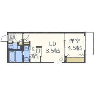 ジェンティーレ宮の森【3階】の間取り