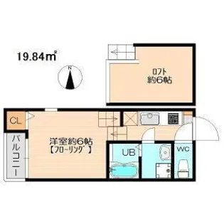 アーク東海通【103号室】の間取り