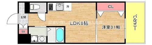 セオリー大阪ハーバーDOOR 【3階】の間取り