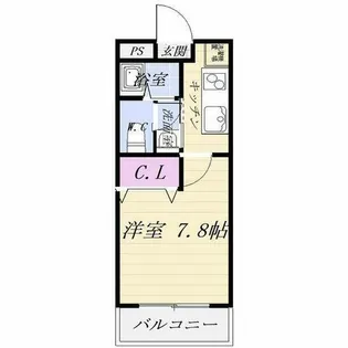 デル マール ミハマ【110号室】の間取り