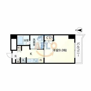 エル・セレーノ住之江【3階】の間取り