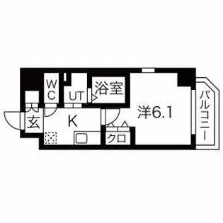 オズレジデンス今里NORTH【4階】の間取り