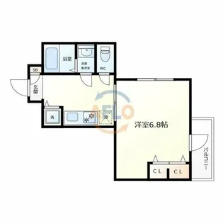 UNITY TAMADE【3階】の間取り