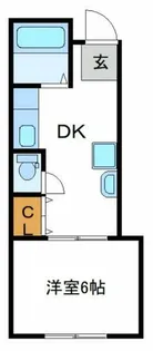 大阪府大阪市阿倍野区西田辺町1丁目【マンション】の間取り