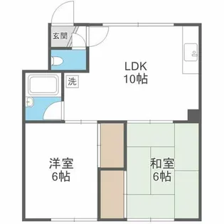 寿ハイツ【1階】の間取り