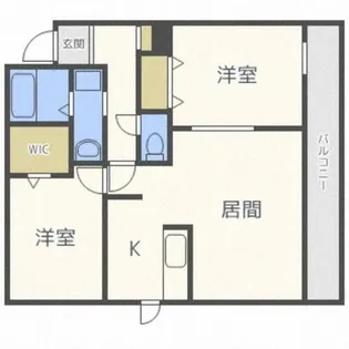 フィリア美園【202号室】の間取り