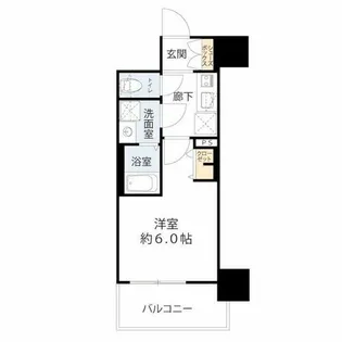 ワールドアイ大阪West Gate【9階】の間取り