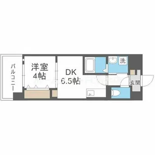 エグゼ大阪CITYオースティン【11階】の間取り