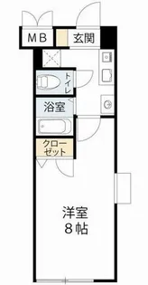 CITY SPIRE北梅田【3階】の間取り