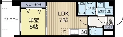 福岡県福岡市東区千早5丁目【マンション】の間取り