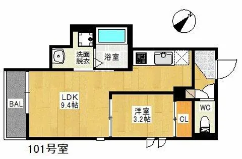 Grandtic Bruno【1階】の間取り